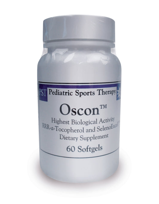 a bottle of oscon tablets for osgood schlatters disease and sever's disease