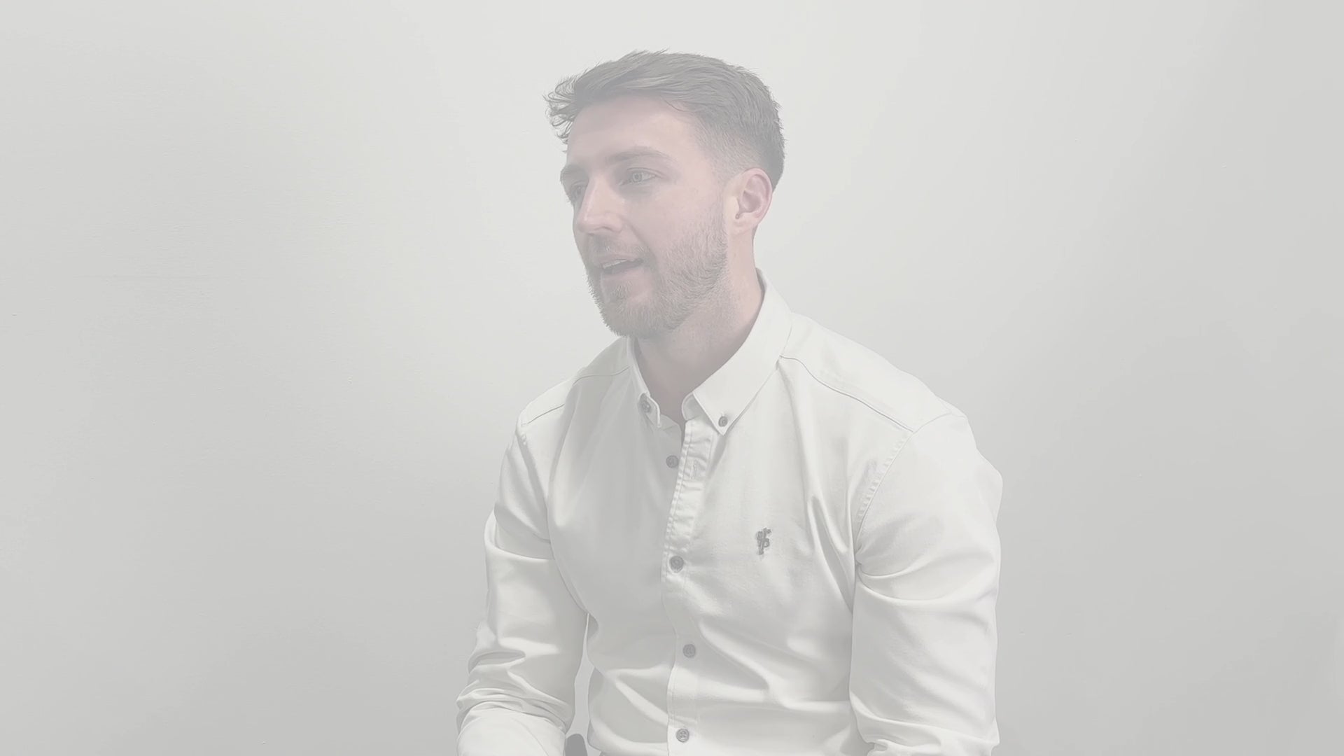 Load video: Video of Matt Bowles being interviewed on Osgood Schlatters against a white background